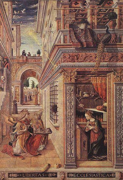 Carlo Crivelli Annunciation with St. Emidius china oil painting image